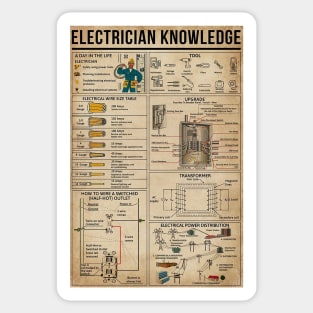 electrecian knowledge Sticker